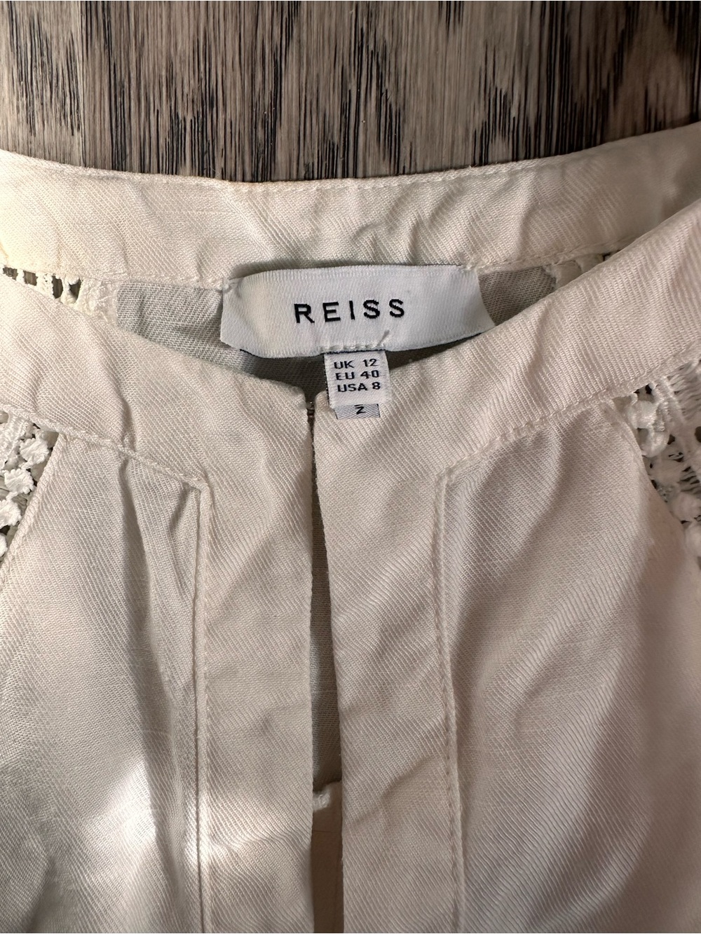 Reiss Cream Lace-Trim Girls' Sleeveless Tunic - Picture 8 of 8
